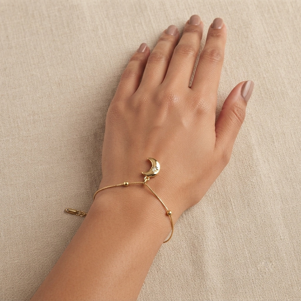 Moon Charm Bracelet