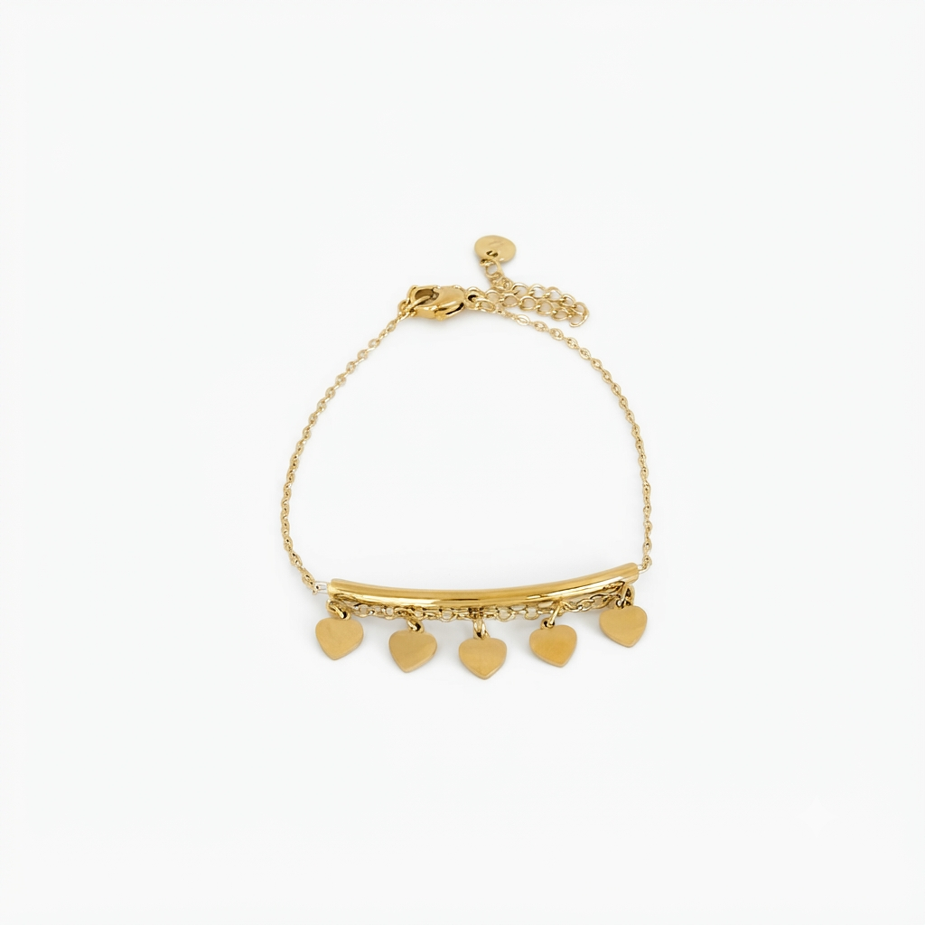Charm Heart Gold Bracelet