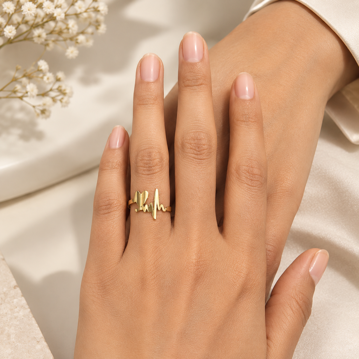 Heartbeat Ring (Adjustable Size)