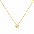 Stone & Ivory Flower Necklace