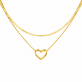 Viral Heart Layered Necklace