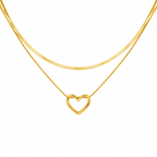 Viral Heart Layered Necklace