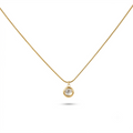 Ivory Round Gold Necklace