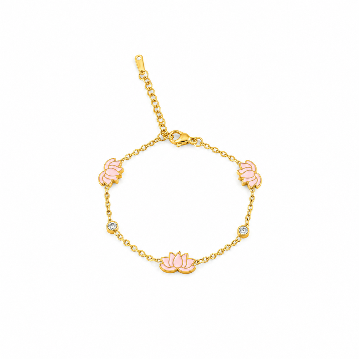 Pink Lotus Bracelet