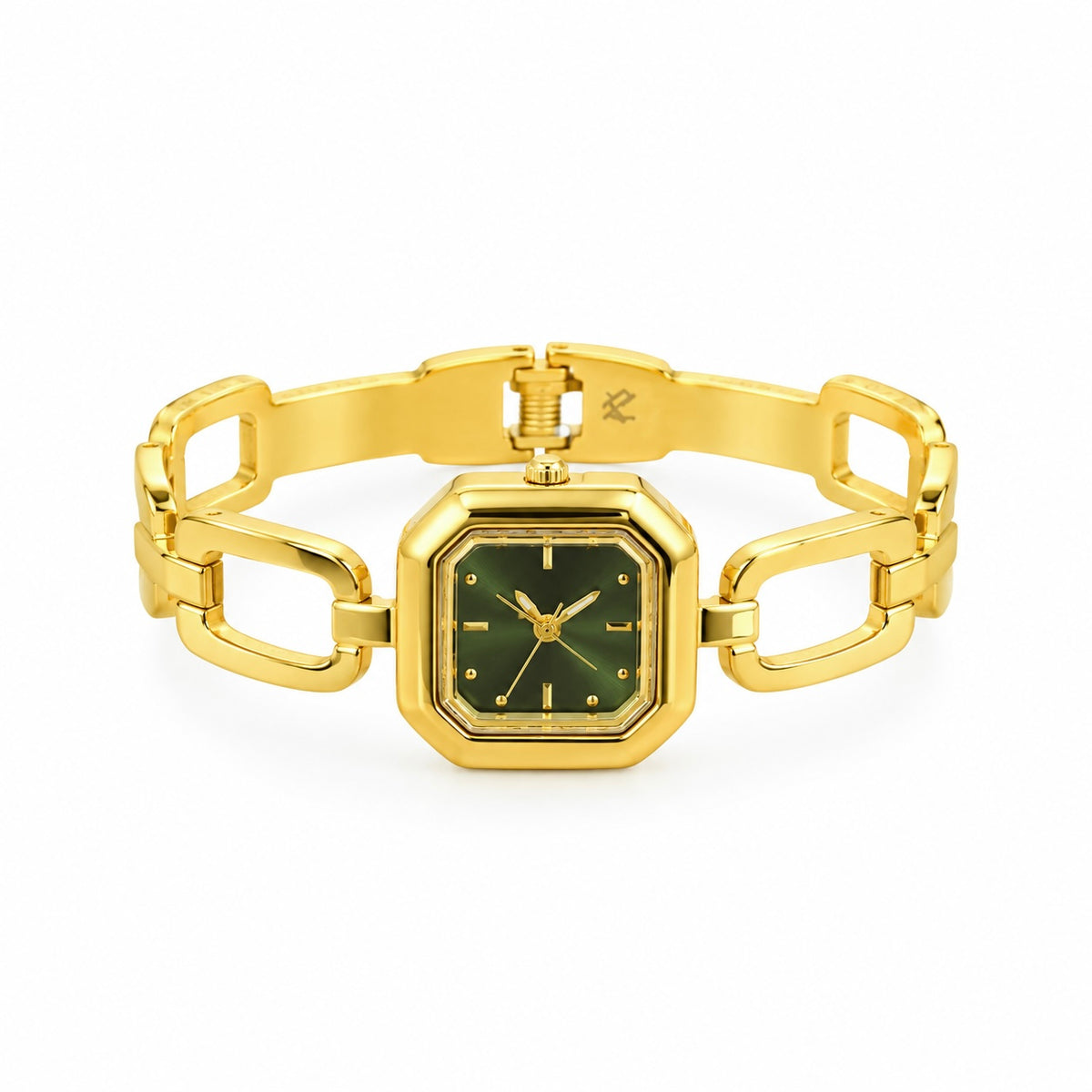 Emerald Green Link Dial Watch