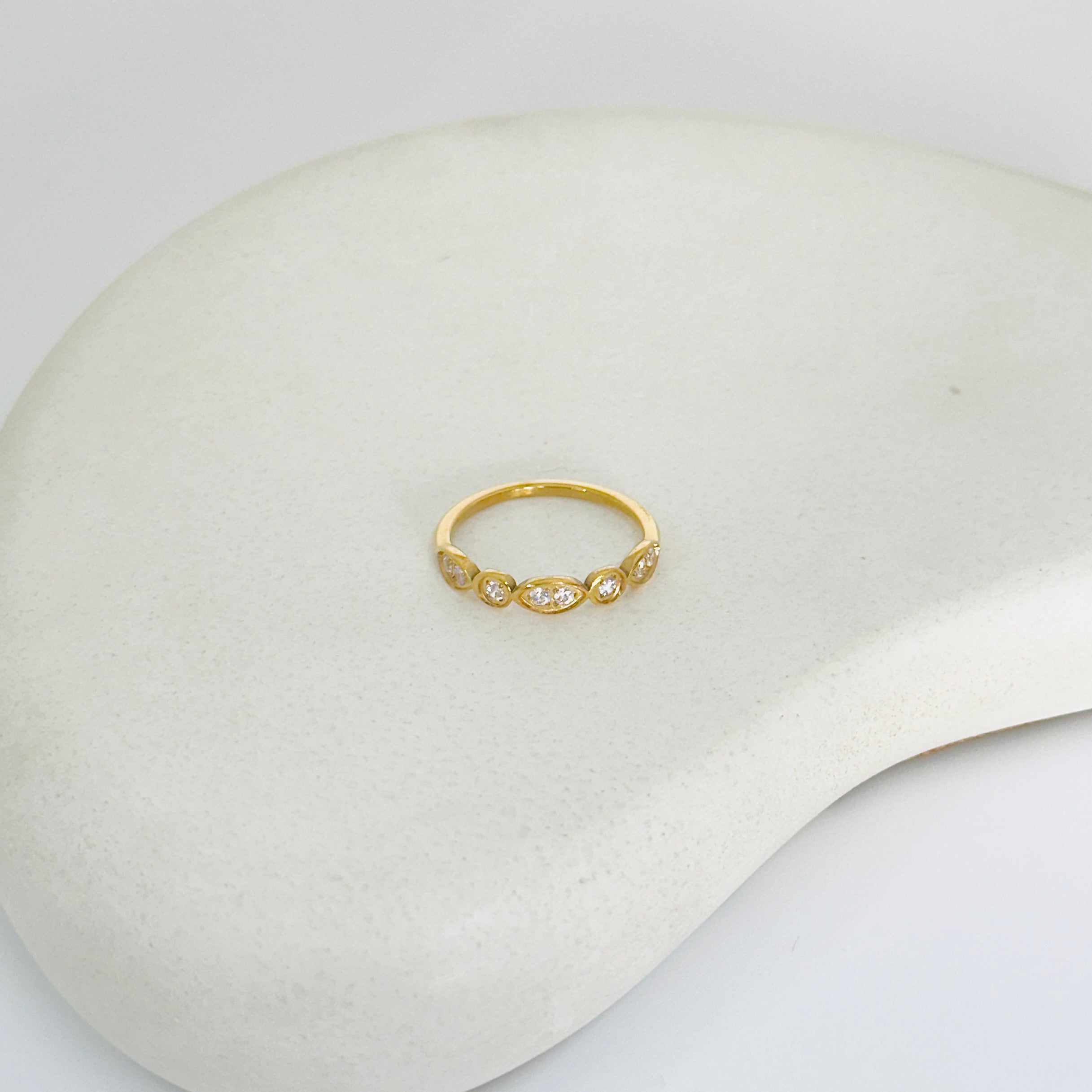 Thalia Stone Gold Ring