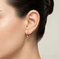 Open Heart Hoop Earrings