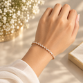 Zigzag Rose Gold Bangle Bracelet (Side Open)