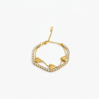 Love Layered Tennis Gold Bracelet