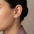 Textured Flower Earcuff (Pair)