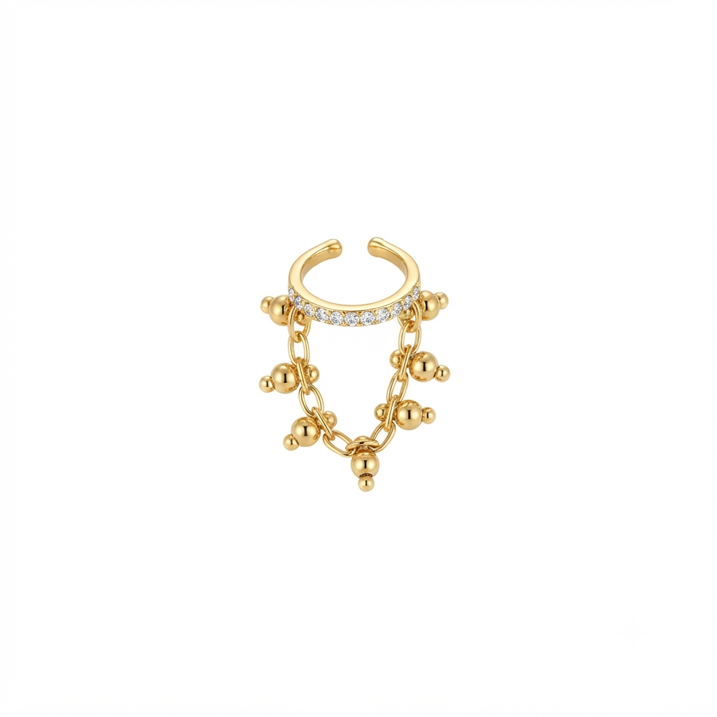 Stone Charm Earcuffs (Pair)