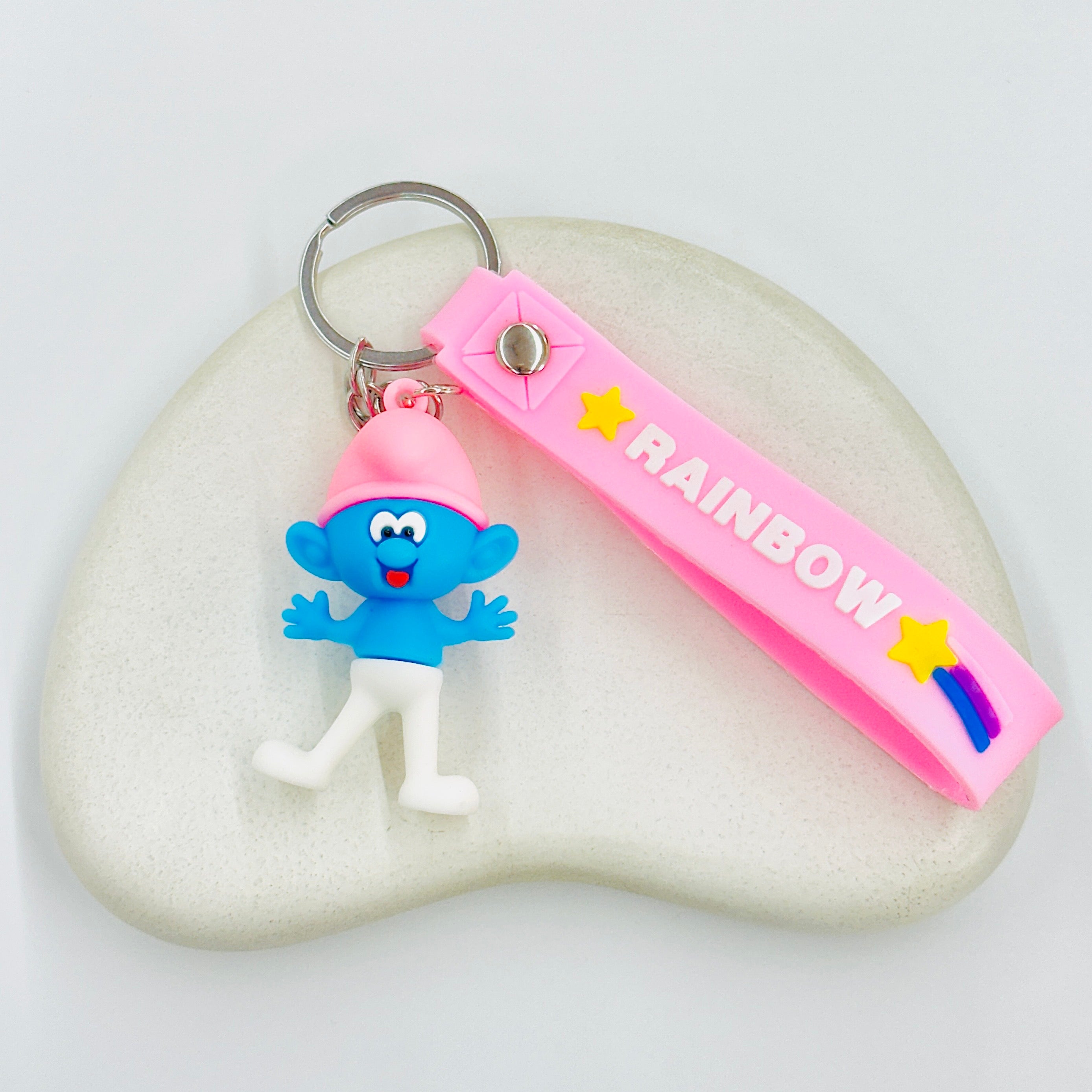 Pink Smurfs XL Keychain