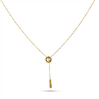 Round Fall Gold Necklace