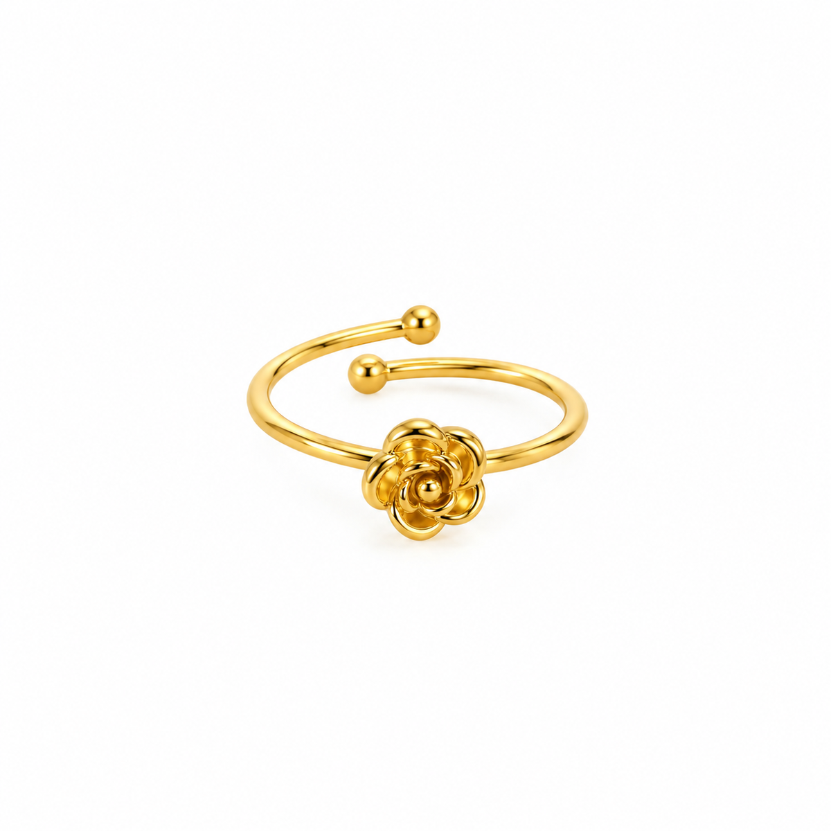 Rose Flower Ring (Adjustable Size)