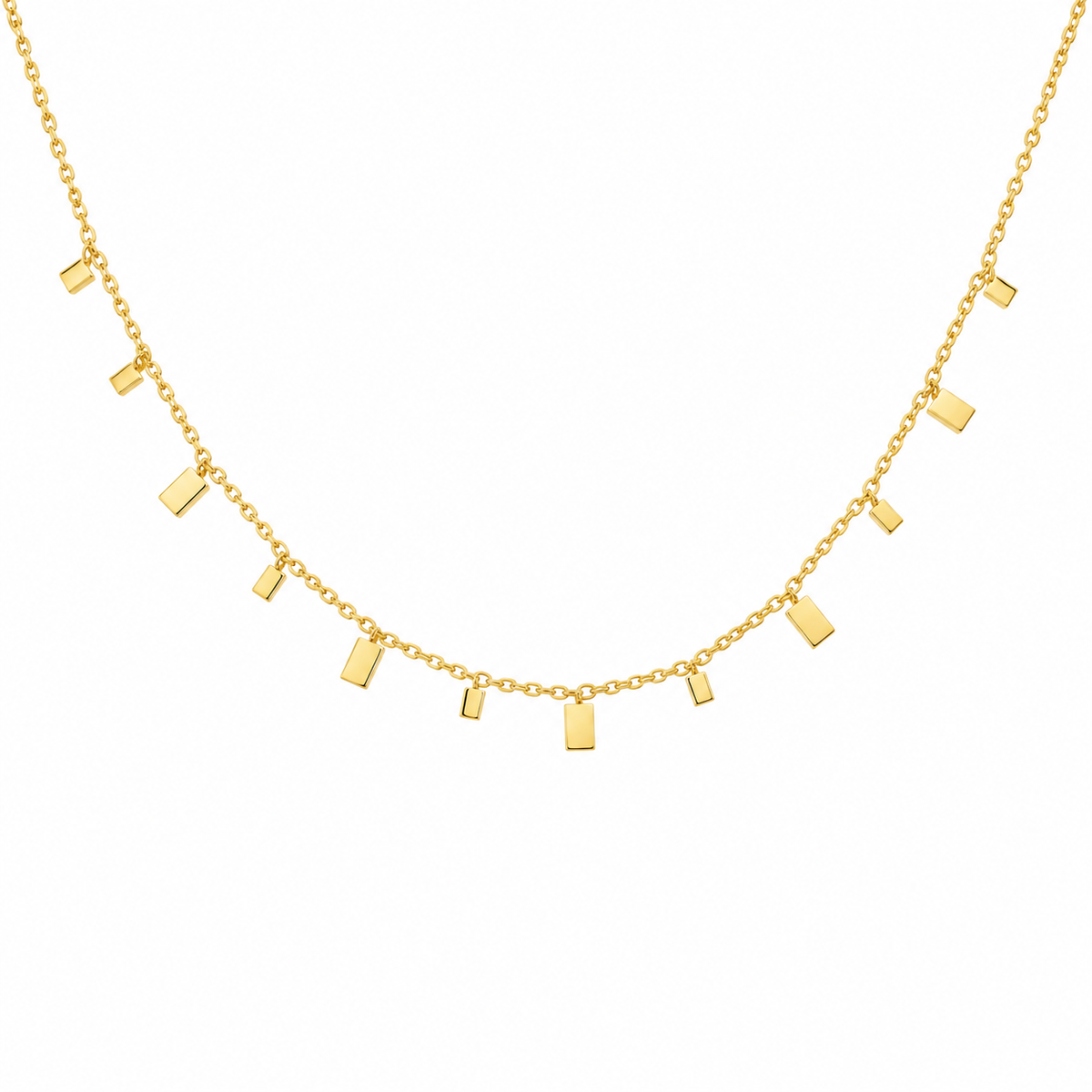 Rectangle Charms Necklace