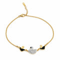 Tri Swan Anklets (Pair)