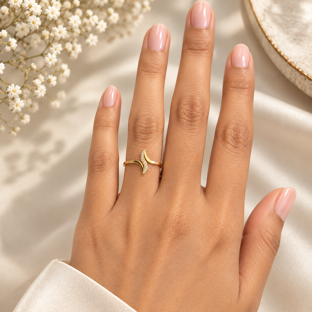 Wave Gold Ring