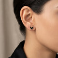 Rose Gold Butterfly Stud Earrings