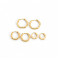 Hexagon Gold Earrings