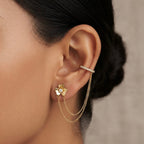 Flower Layered Earcuff(Pair)