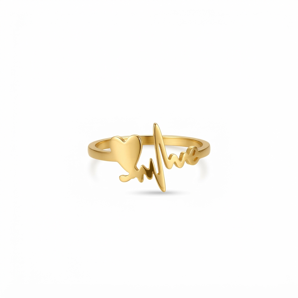 Heart Beat Ring (Adjustable)