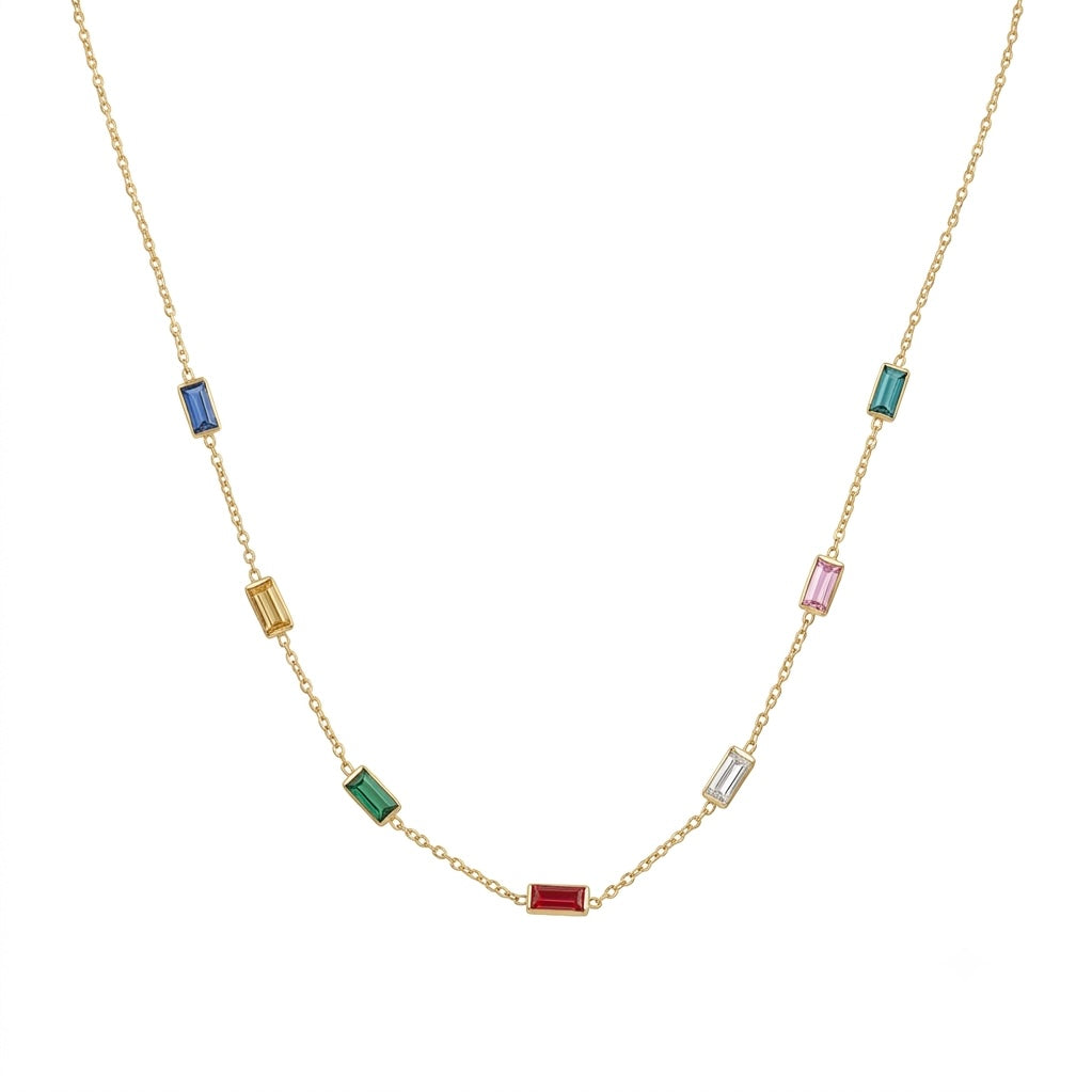 Multicolour Gold Necklace