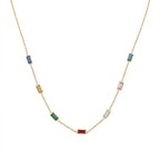 Multicolour Gold Necklace