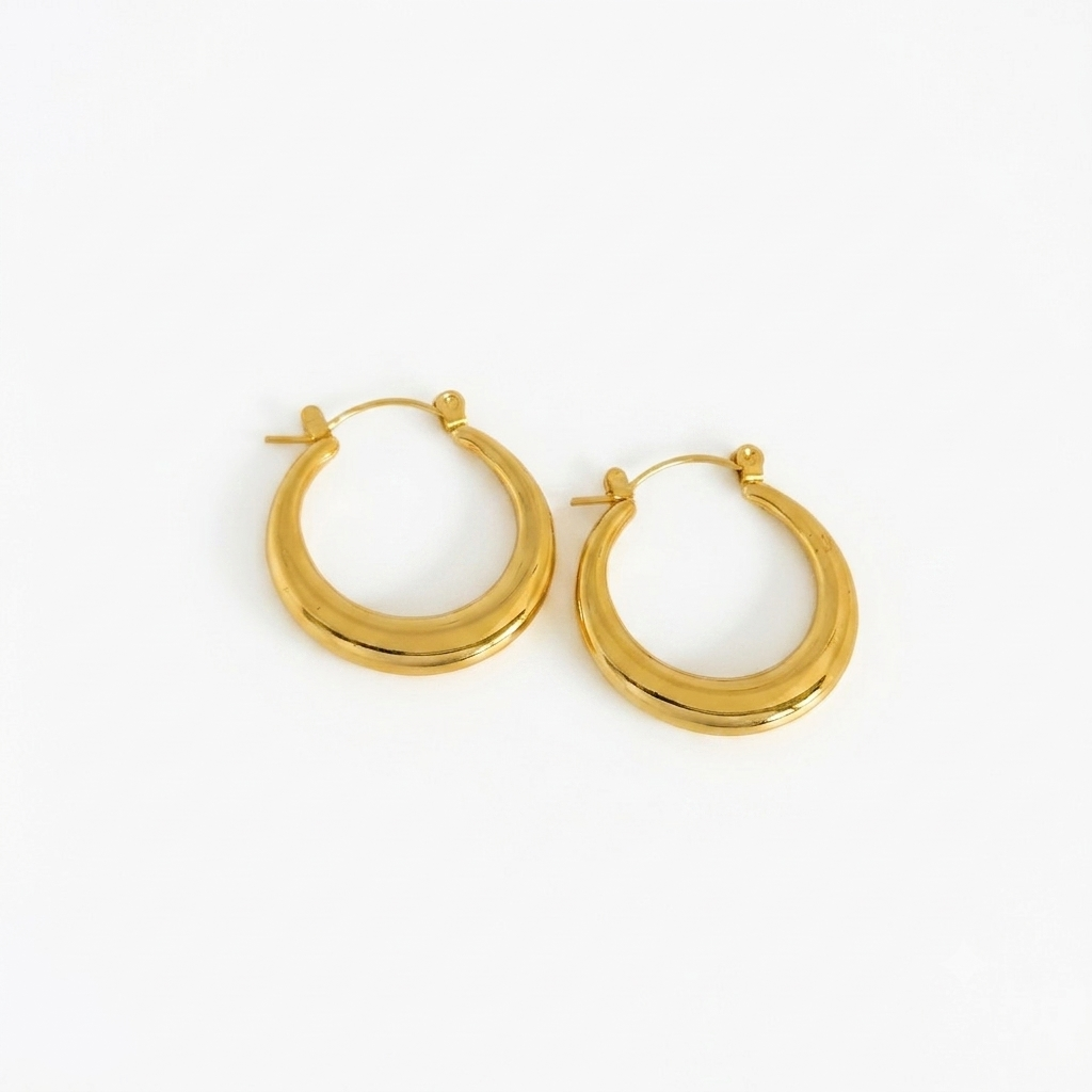 Curve Gold Earrings