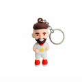White Jersey Messi Keychain