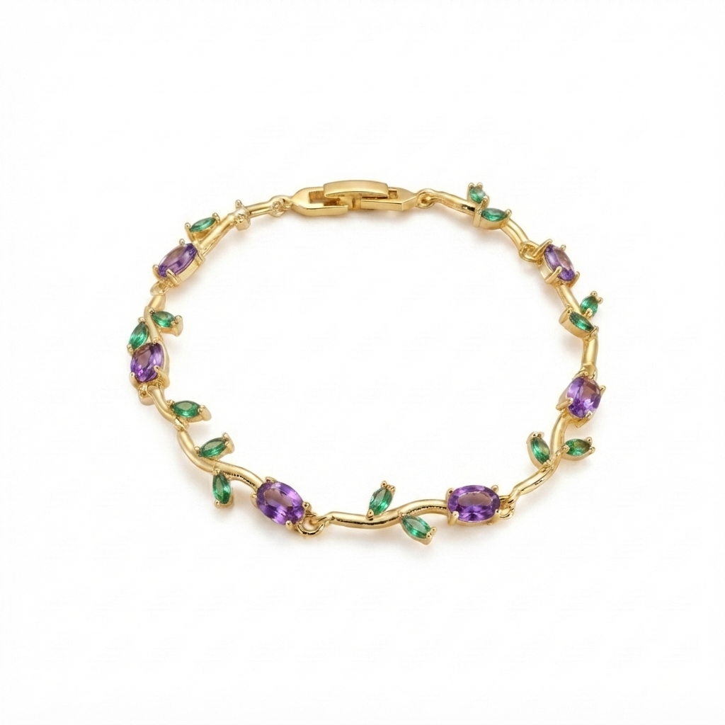 Purple Tulip Bracelet
