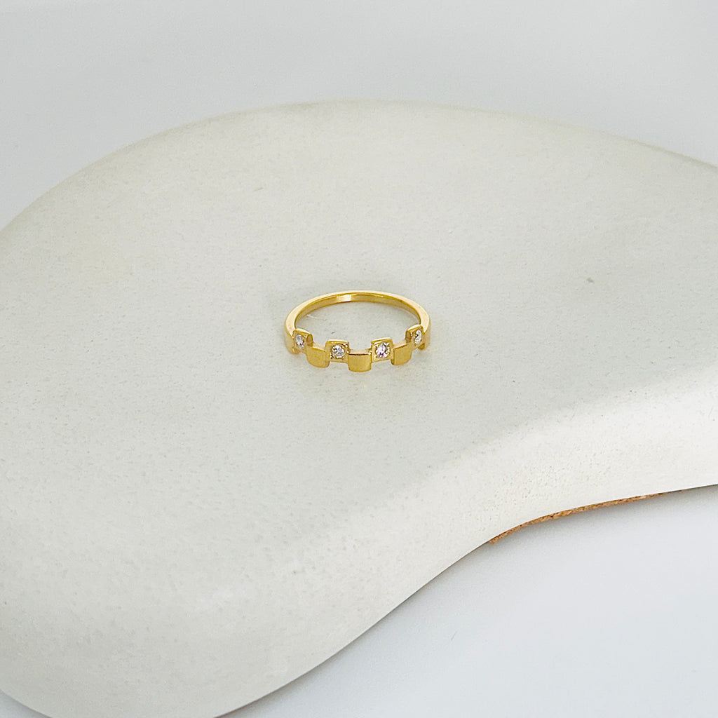 Rome Stone Gold Ring