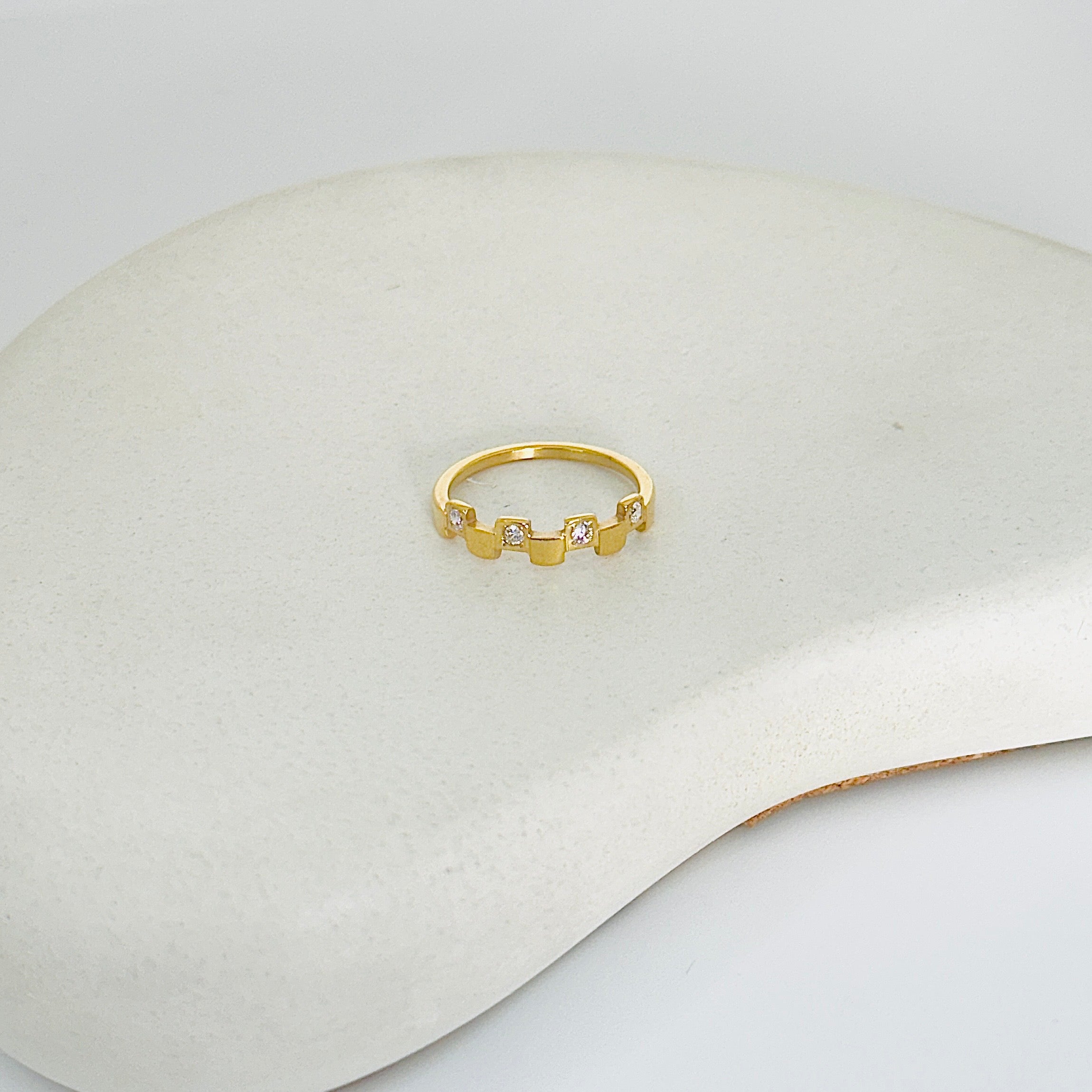Rome Stone Gold Ring