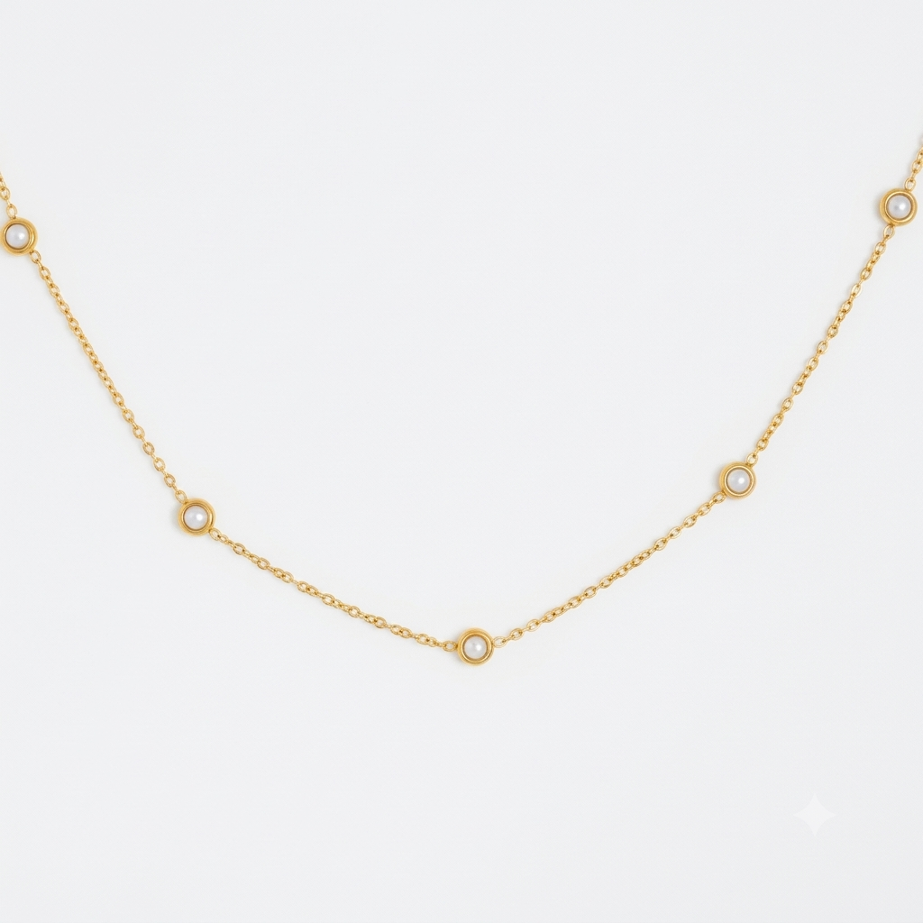 Pearl Dew Gold Necklace