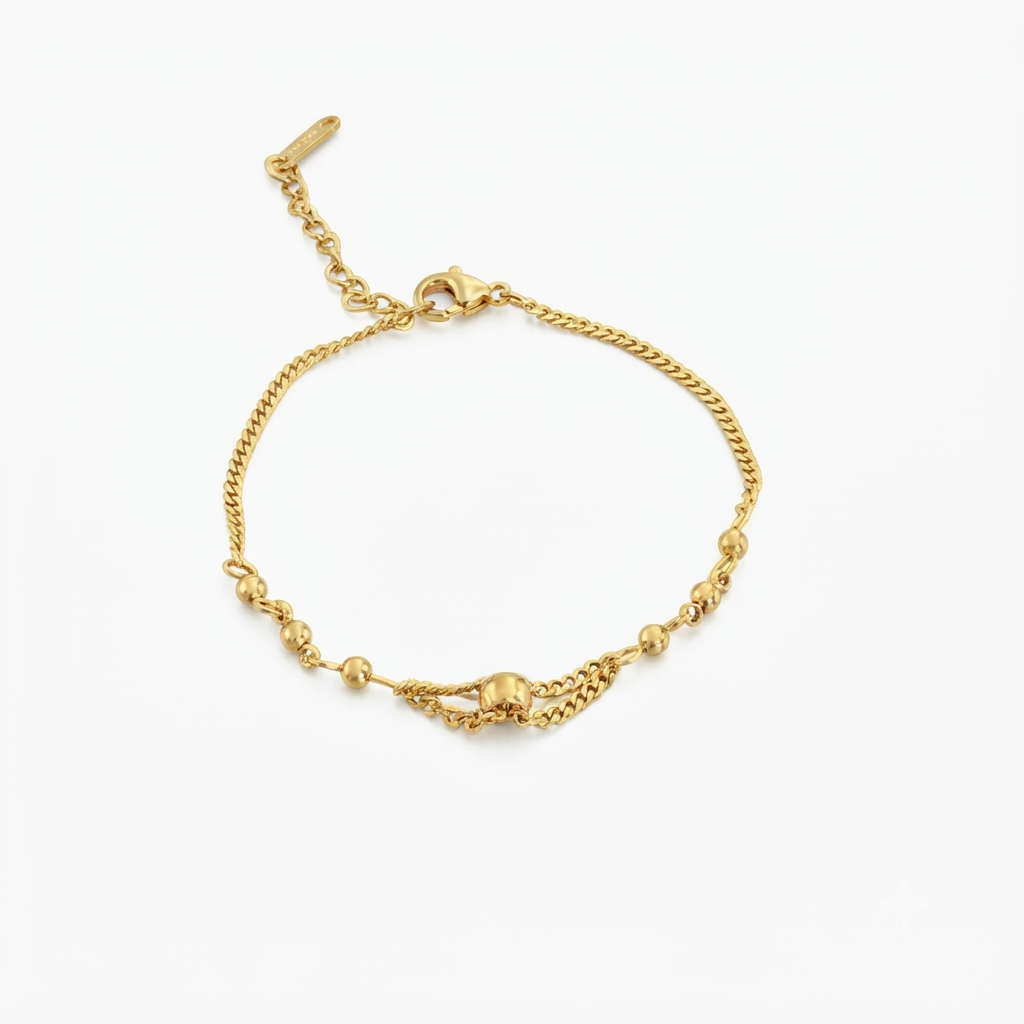 Beads Gold Bracelet