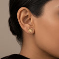 Scribble Layered Stud Earrings