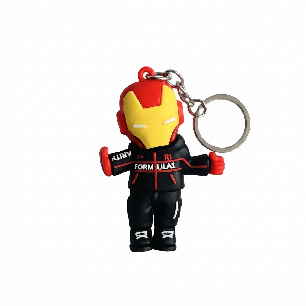Black Coat Iron Man Keychain