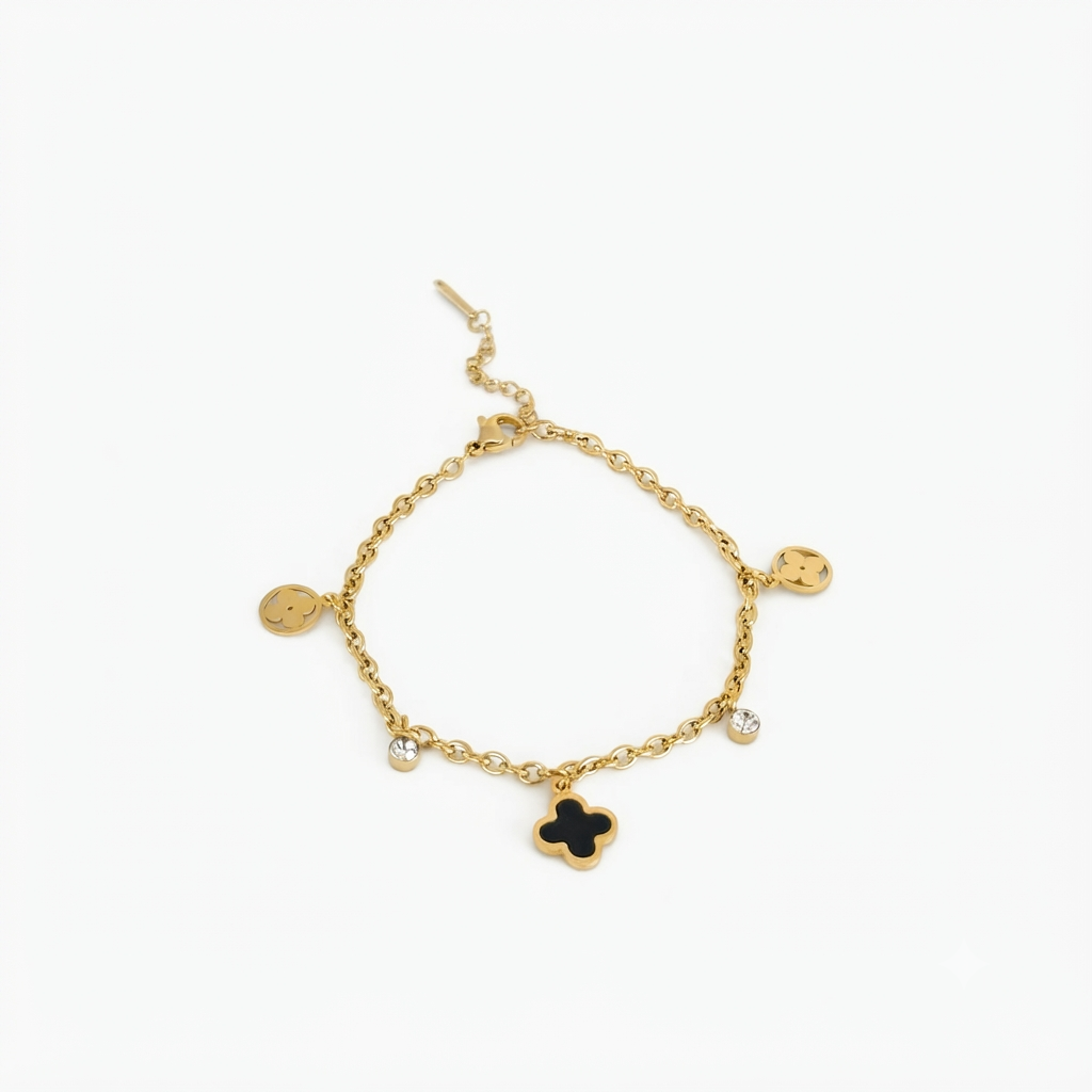 Black Clover Gold Bracelet