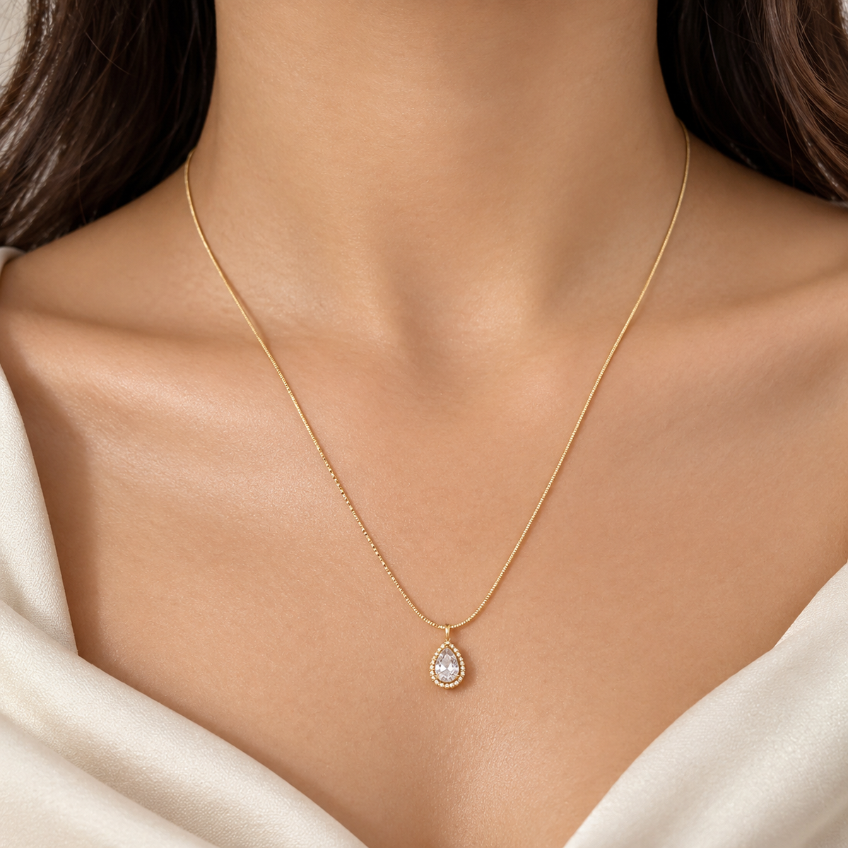 Crystal Drop Necklace