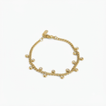 Round Drop Gold Bracelet