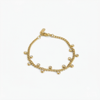 Round Drop Gold Bracelet