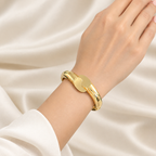 Loop & Link Bangle Bracelet (Side Open)