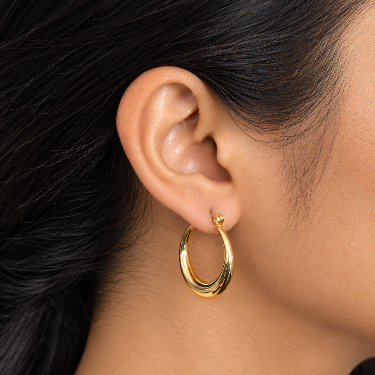 Curve Gold Earrings