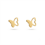 Open Wings Butterfly Gold Earrings