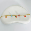 Cherry Charms Gold Bracelet