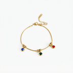 Multicolour Gold Bracelet