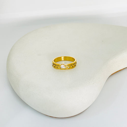Aira Stone Gold Ring