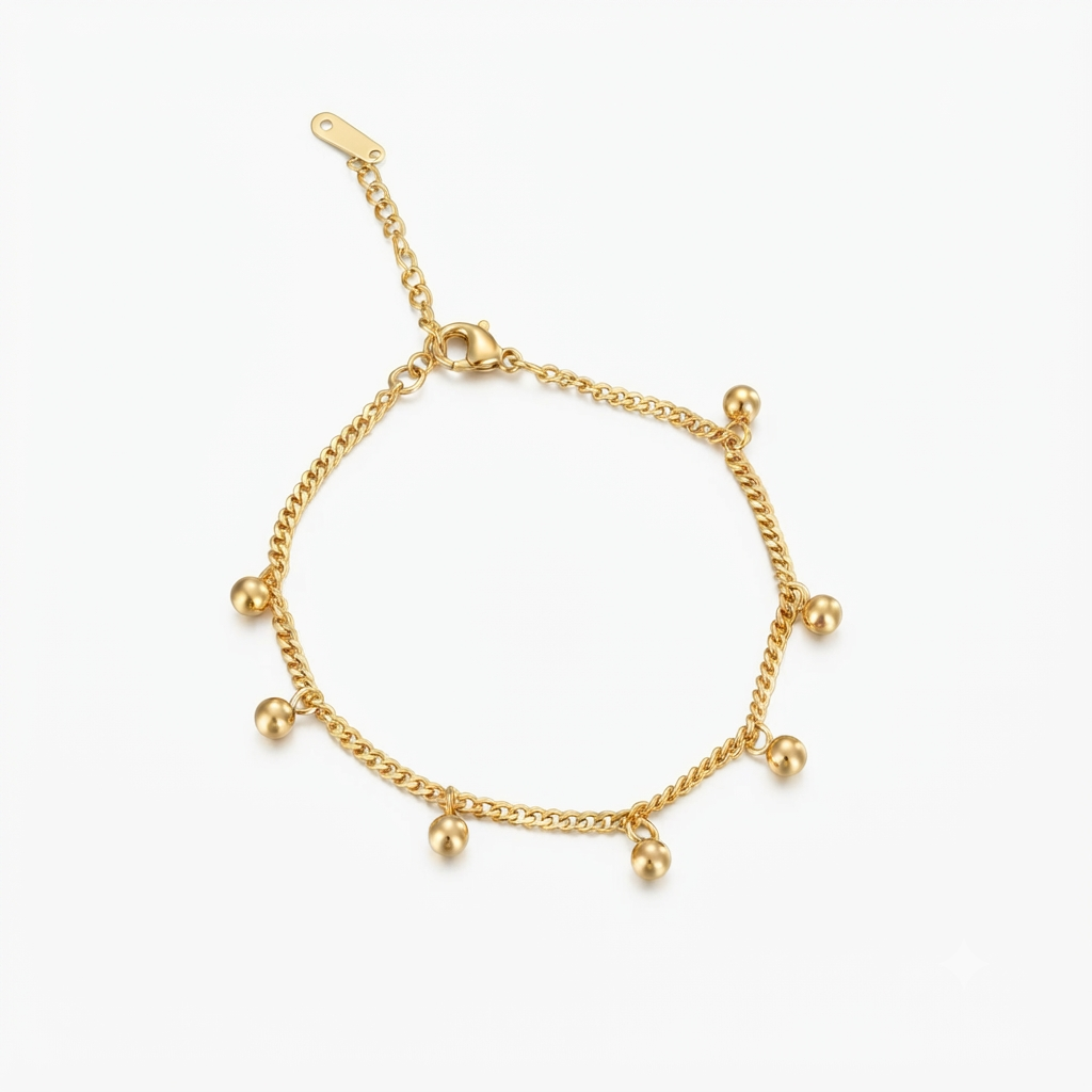 Hanging Drop Gold Bracelet