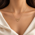 Viral Heart Gold Necklace