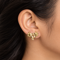 Butterfly Bow Gold Earrings