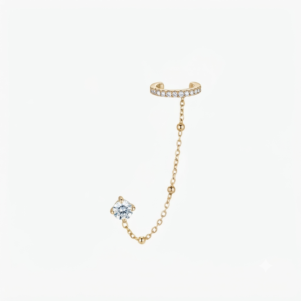 Crystal Stone Earcuff (Pair)